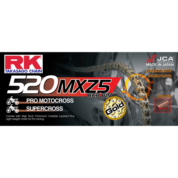 RK Rk gb520mxz5 x 124 chain gold